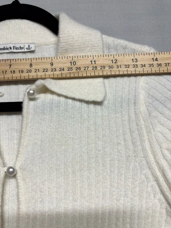 ✨ Abercrombie & Fitch Short Sleeve Knit Cardigan – Size S - Picture 10 of 12
